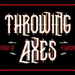 Throwing Axes Font Poster 1