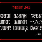 Throwing Axes Font Poster 6