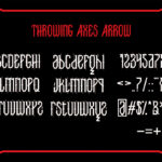 Throwing Axes Font Poster 7