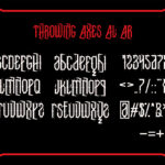 Throwing Axes Font Poster 9