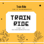 Train Ride Font Poster 1