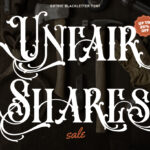 Unfair Shares Font Poster 3