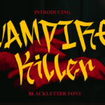 Vampire Killer Font Poster 3