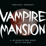 Vampire Mansion Font Poster 3