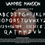 Vampire Mansion Font Poster 10