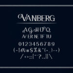 Vanberg Font Poster 6