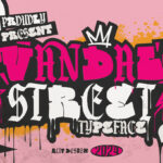 Vandal Street Graffiti Font Poster 3