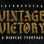 Vintage Victory Font Poster 3