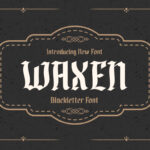 Waxen Font Poster 3