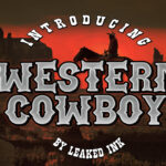 Western Cowboy Font Poster 1