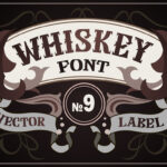 Whiskey Font Poster 1