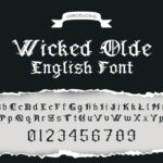 Wicked Olde English Font Poster 6