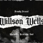 Wilson Wells Font Poster 1