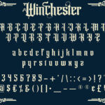 Winchester Font Poster 9