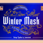 Winter Mask Font Poster 3