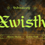 Xwisth Font Poster 3