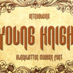 Young Knight Font Poster 3