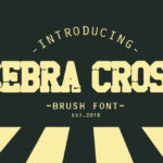 Zebra Cross Font Poster 1