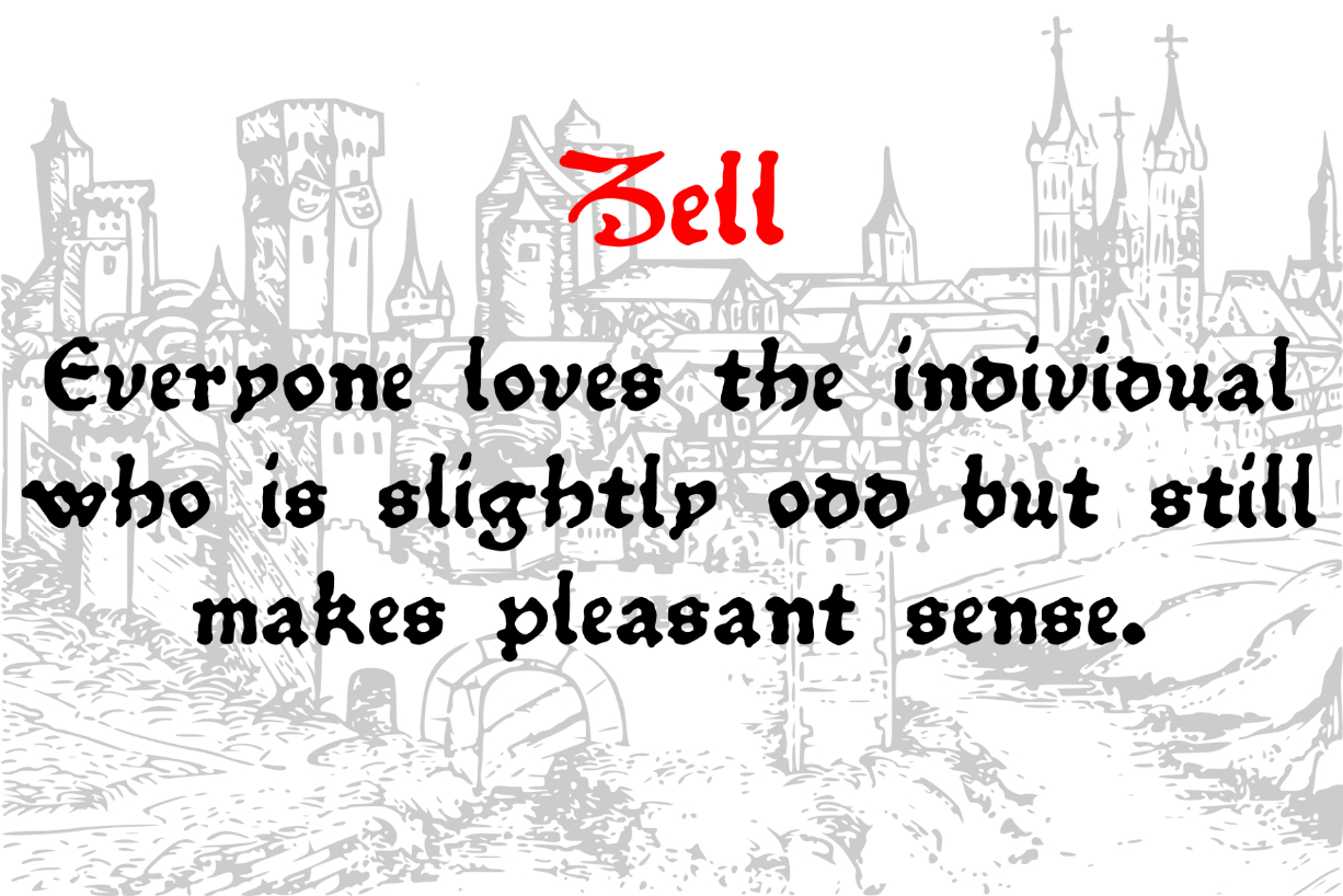 Zell Font