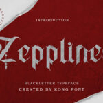 Zepplines Font Poster 3