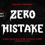 Zero Mistake Font Poster 3