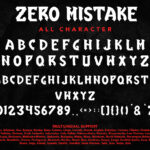 Zero Mistake Font Poster 10