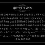 Roster Font Poster 7