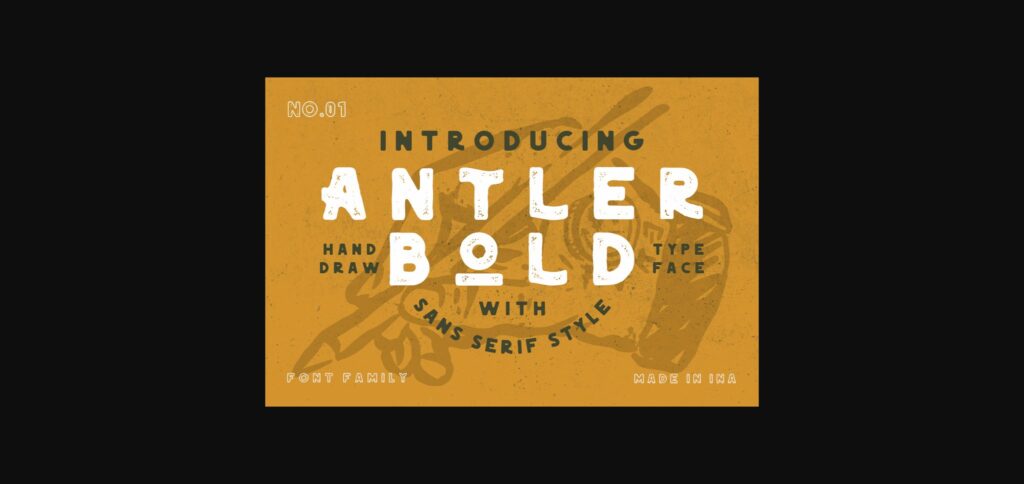 Antler Bold Font Poster 1