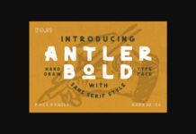 Antler Bold Font Poster 1