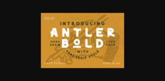 Antler Bold Font Poster 1