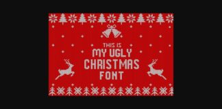 My Ugly Christmas Font Poster 1