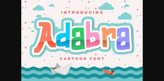 Adabra Font Poster 1