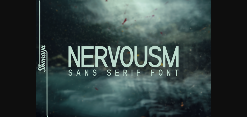 Nervousm Font Poster 3