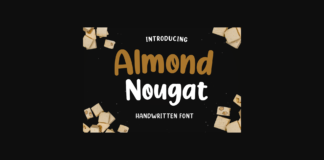 Almond Nougat Font Poster 1