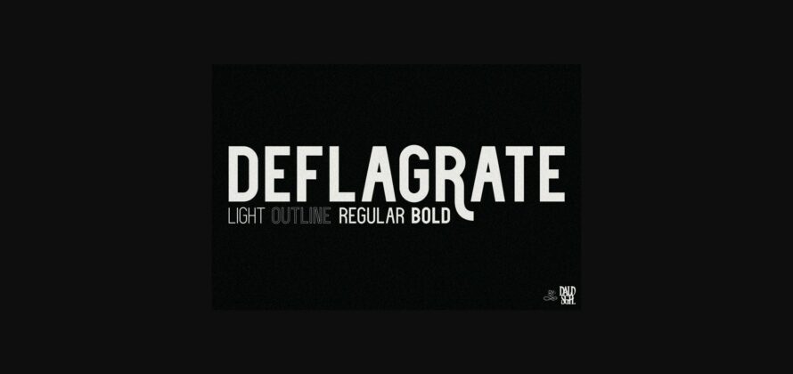 Deflagrate Font Poster 3