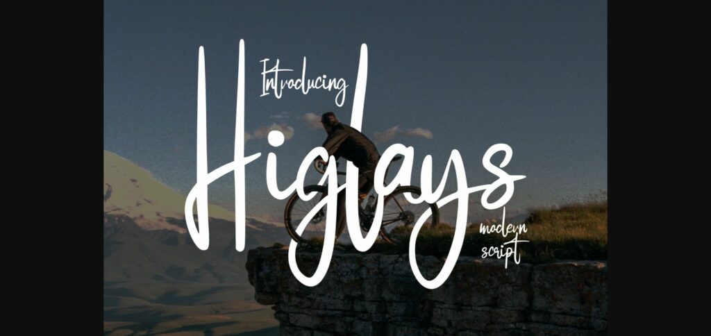 Higlays Font Poster 3