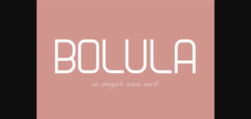 Bolula Font Poster 3