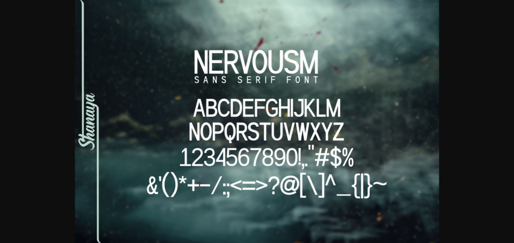 Nervousm Font Poster 4