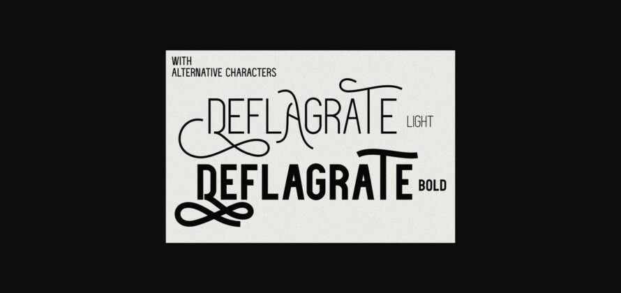 Deflagrate Font Poster 6