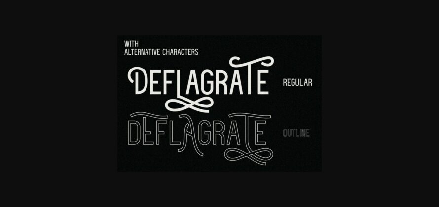 Deflagrate Font Poster 7