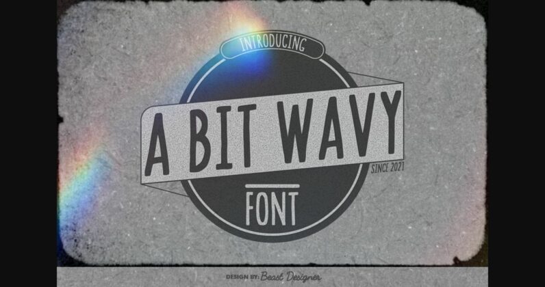 A Bit Wavy Font Poster 3