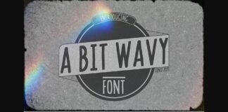 A Bit Wavy Font Poster 1