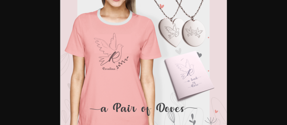 A Pair of Doves Font Poster 8