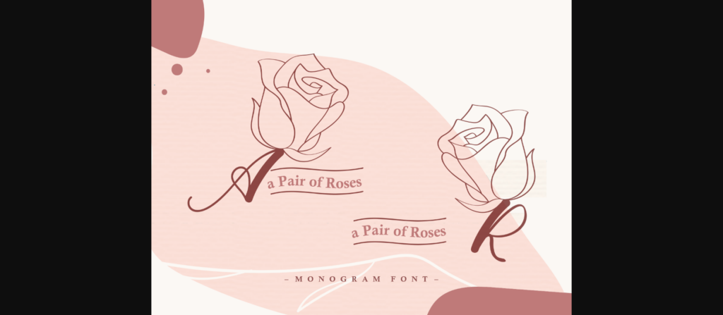 A Pair of Roses Font Poster 3