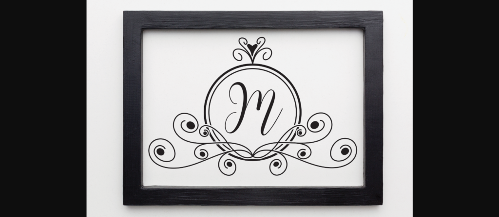 A Monogram Font Poster 6