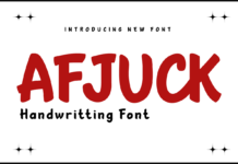 Afjuck Font Poster 1