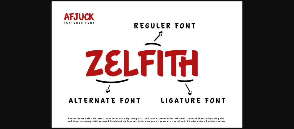 Afjuck Font Poster 4