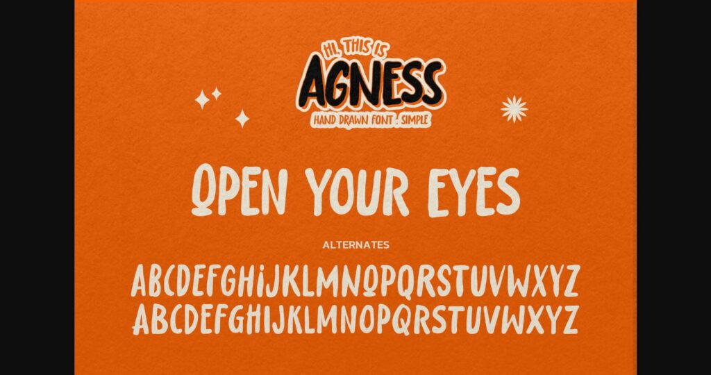 Agness Font Poster 9