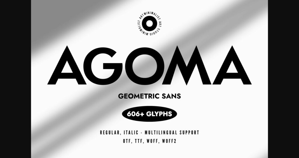 Agoma Font Poster 1