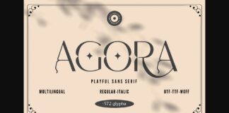 Agora Font Poster 1